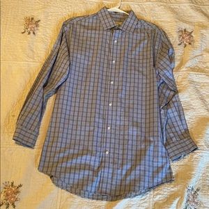 Robert Barakett size 15 1/2 32-33 used dress shirt